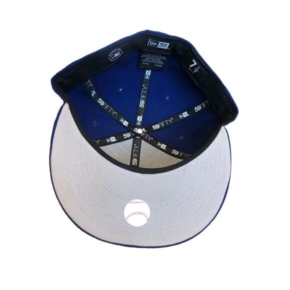 New Era Los Angeles Dodgers Dual Logo 59FIFTY Fitted Hat Cap Size 7 1/2 - Picture 5 of 5